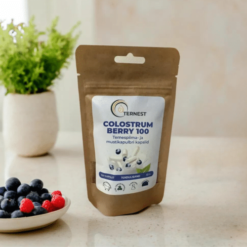 Colostrum Berry 100 ternespiima- ja mustikapulbri kapslid